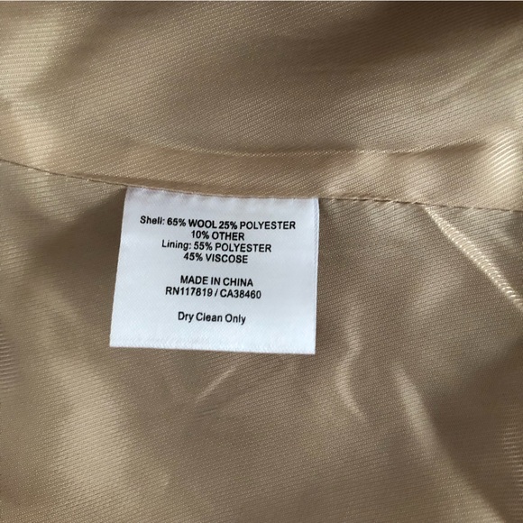 Beige Wool pea coat - Picture 7 of 7